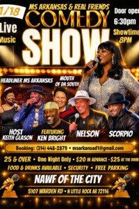 Miss Arkansas & Real Friends Comedy Show.